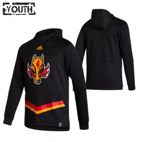 Lasten NHL Calgary Flames Blank 2020-2021 Reverse Retro Pullover Hooded Sweatshirt